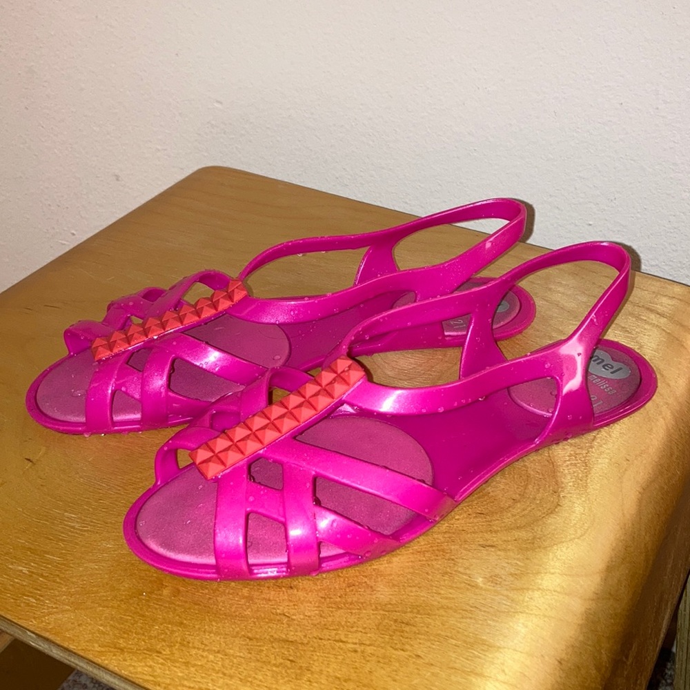 Neon Pink Jellies Mel by Melissa